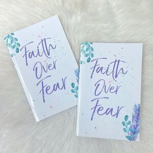 Journal | Faith over Fear quoted writing journal,Spiritual,Religious inspired.